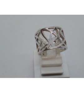 Zilver dames ring opengewerkt - 3086625