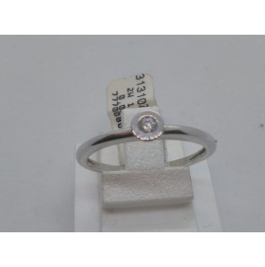 Jeunesse ring 14k witgoud met briljant 0.05crt. mt. 18 - 3131023