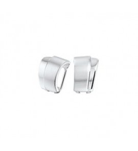 Zilver oorclips mat/glans - 3142012