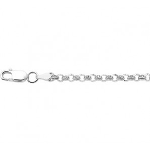 Zilver RH armband jasseron 3,5 mm 18 cm - 3160593