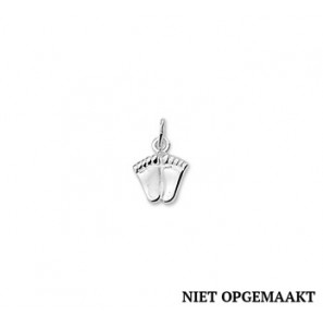 Zilveren hanger/bedel RH voetjes - 3160667