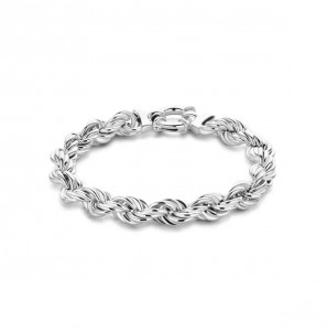 Zilver RH koord armband 8 mm 19 cm - 3223681