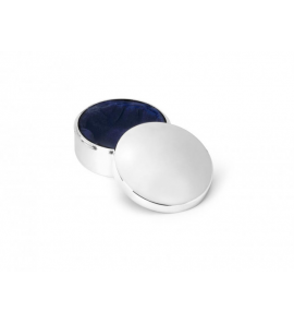 Tanden- en haarlokdoosje Rond, zilver kleur 42 mm - 3210551