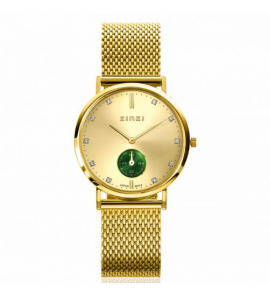 ZINZI Roman horloge gg. w.plt/groen.chrono/gg. mashband - 3223494