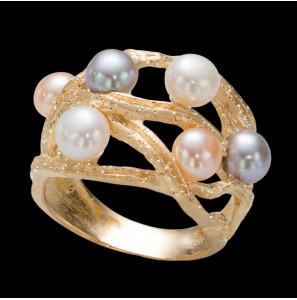 Sanjoya München GV ring met zoetwater parels mt. 58 - 3223367