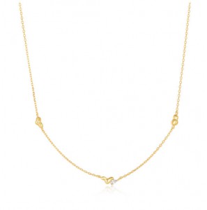 Ania Haie Twisted wave chain necklace gp - 1507