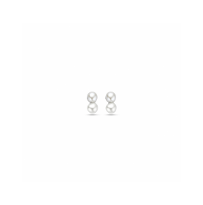 Zilver verguld oorknoppen parel 5,5 mm - 3242176