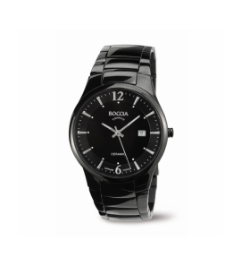 Boccia herenhorloge Titanium Keramiek Zwart 3572-02 - 3250043